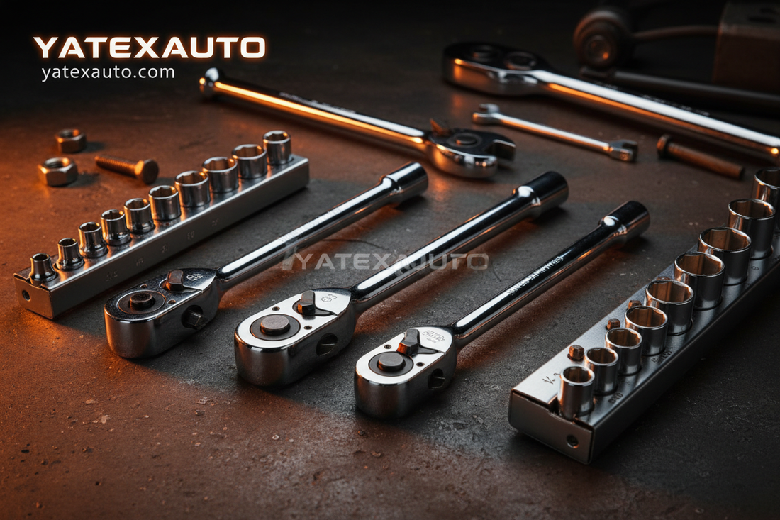 Jogo de catraca 1/4 3/8 1/2 polegada profissional - YATEXAUTO