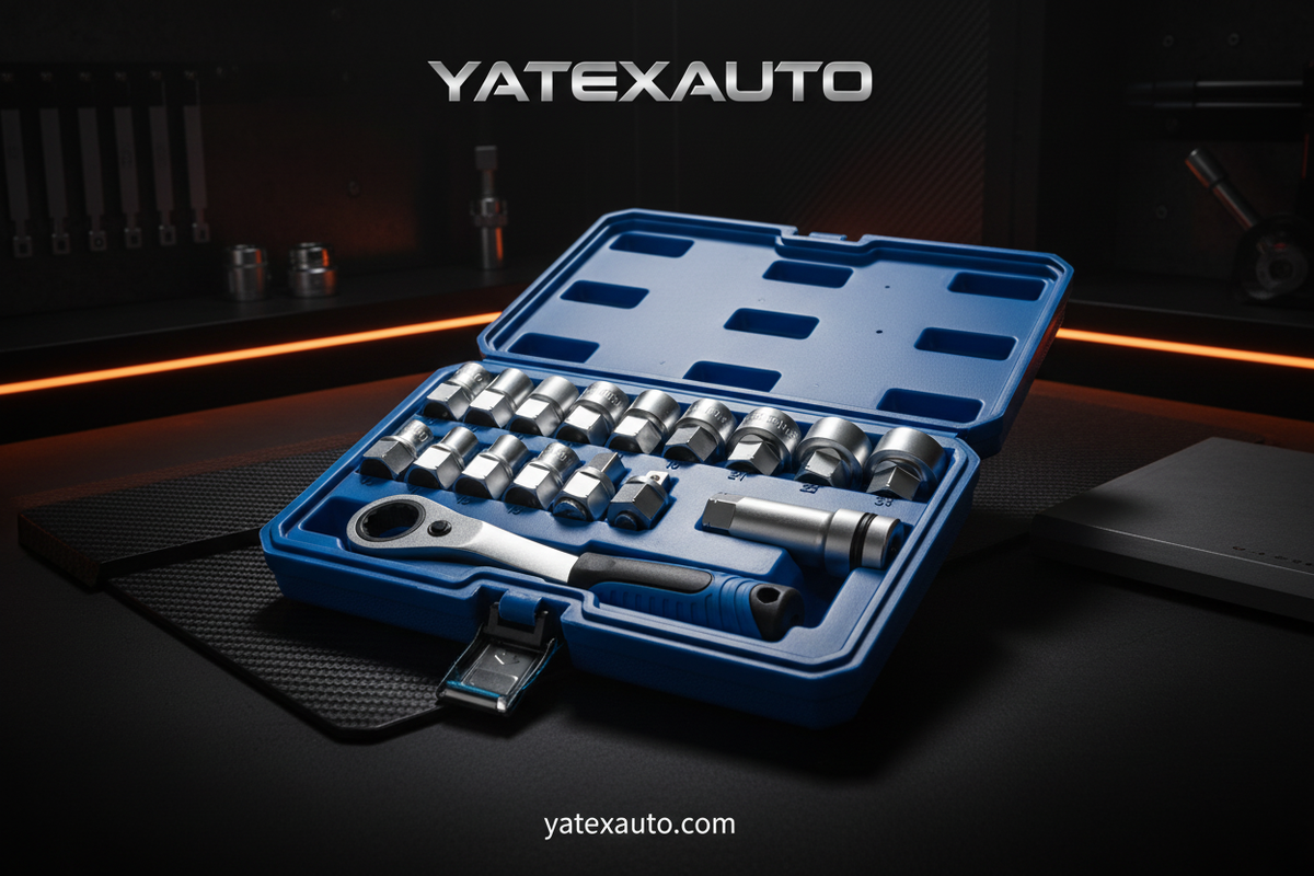 Melhor Conjunto de Soquetes Ratchet Through-Center de 17 Peças — Yatexauto