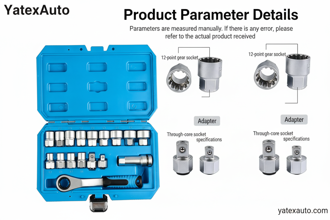 Meilleur Coffret Douilles Pass-Through pour Professionnels | YatexAuto 17 Pièces