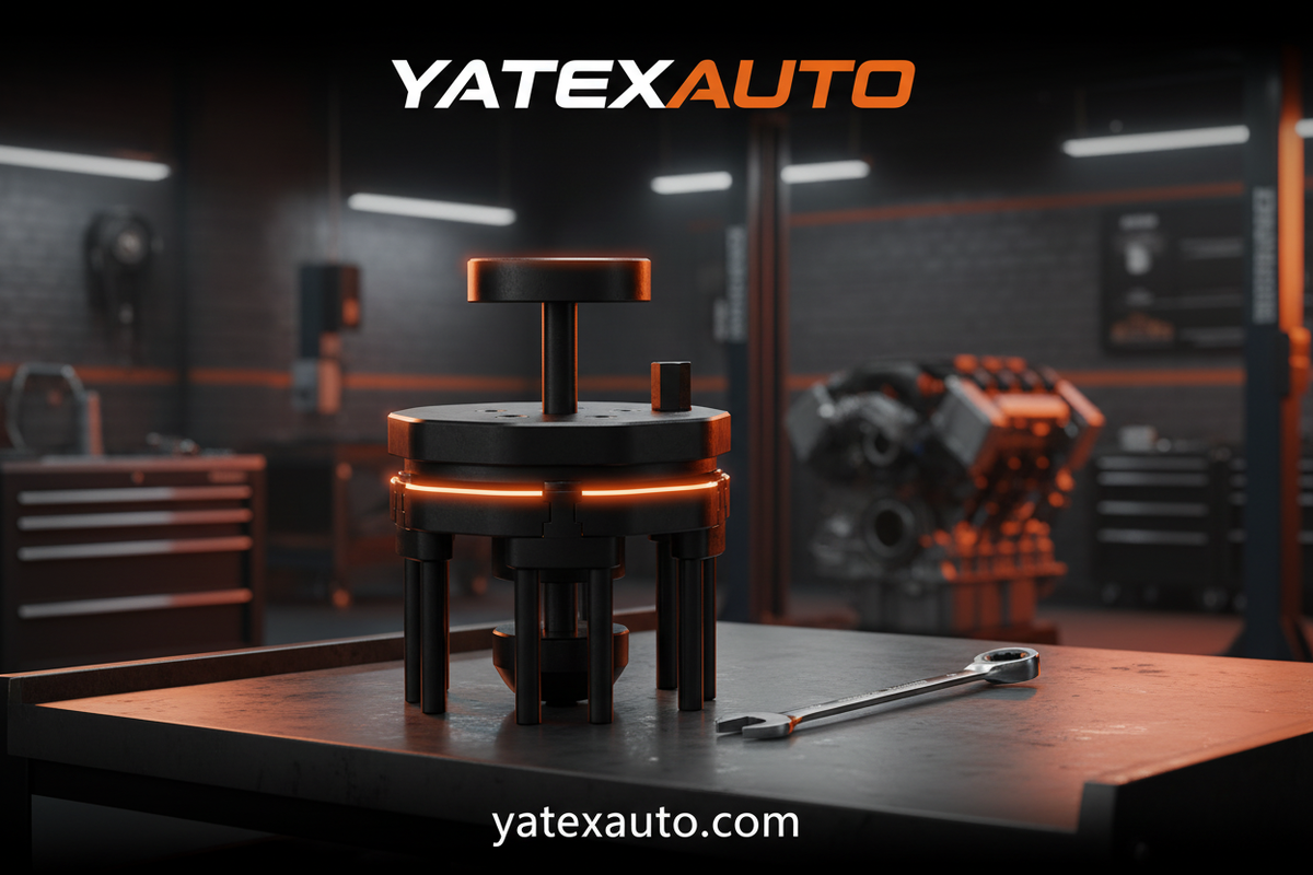 YATEXAUTO Herramienta Compresora de Anillos de Pistón Universal 55-105mm 100-155mm Acero Cromo-Vanadio