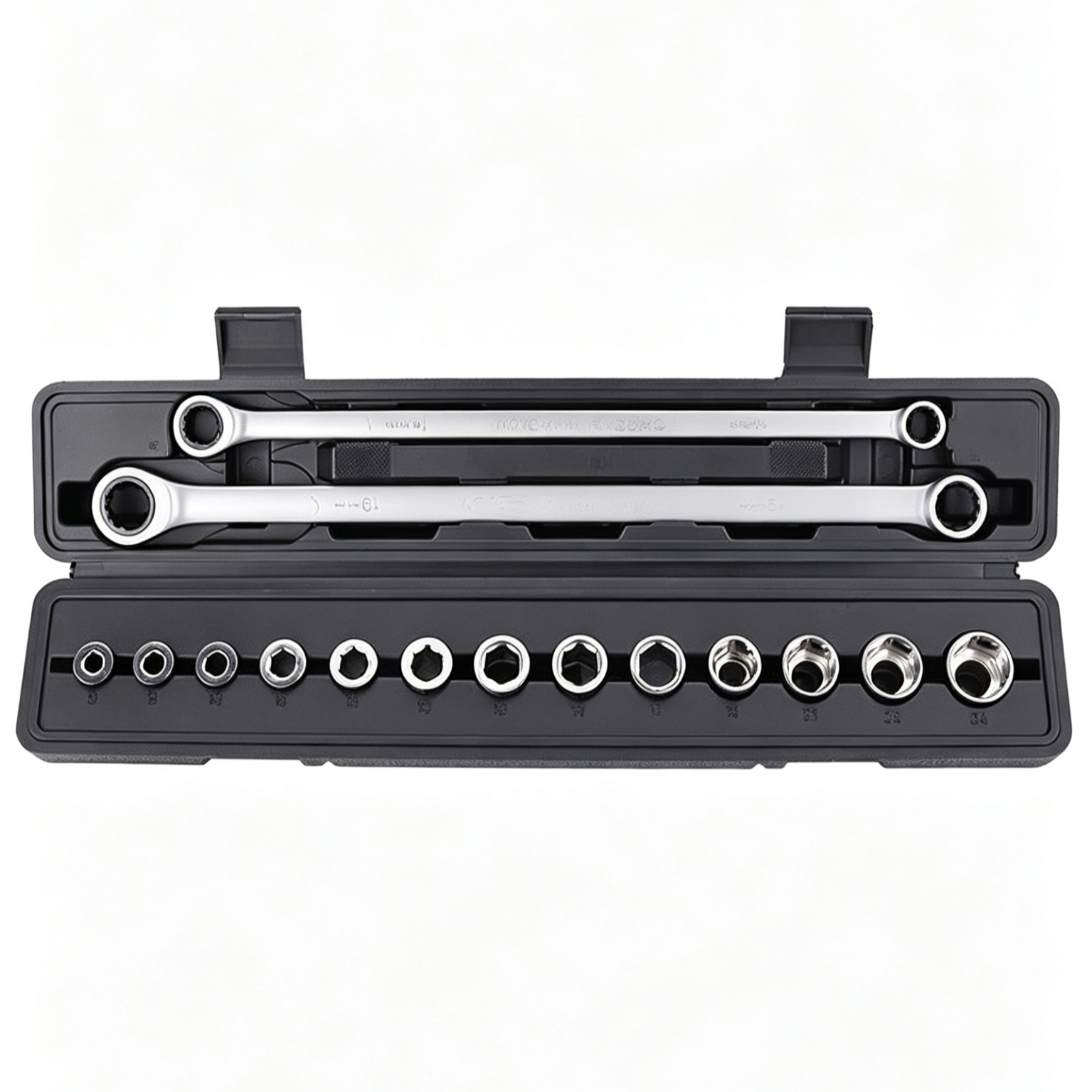 15-Piece Flexible Ratchet Wrench Set