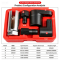 YATEXAUTO 5-Piece Oxygen Sensor Socket Set | 22mm Cr-V | Japanese & European Vehicles