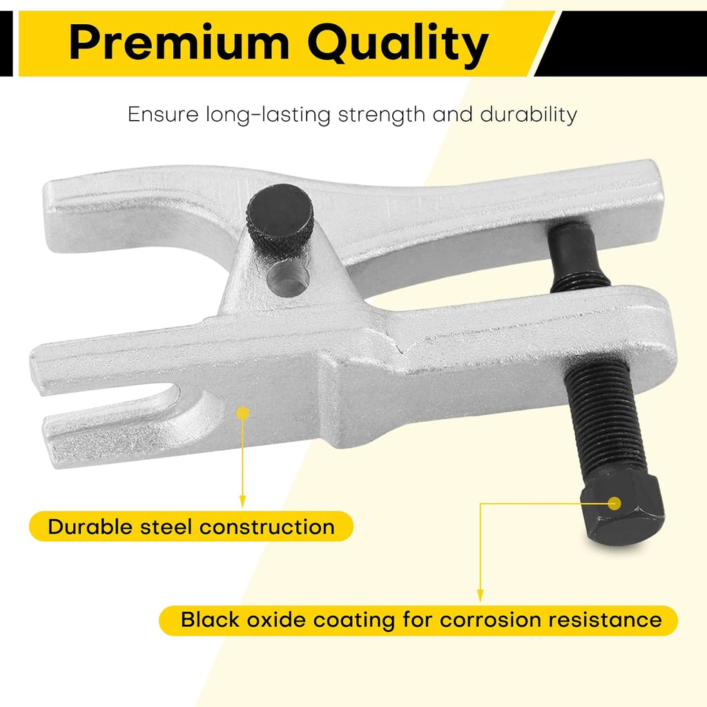 Ball Joint Separator | Adjustable 1-1/8" to 2-1/8" Tie Rod & Swing Arm Removal Tool | Cars, Trucks, ATVs | YATEXAUTO