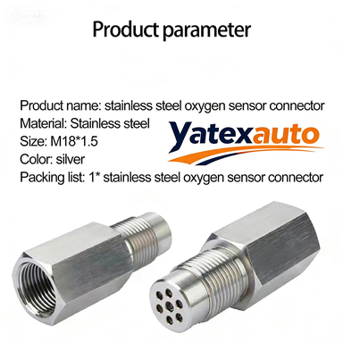 Clears P0420–P0434 Without Replacing the Cat | M18×1.5 Stainless Steel O2 Sensor Spacer with Built-In Catalytic Filter | Downstream Only