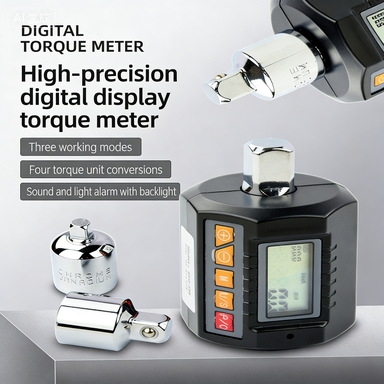 Digital Torque Meter Adapter | ANC Series | 4 Models: 30 / 135 / 200 / 340 N.m | ±2% Accuracy | LCD Backlit Display