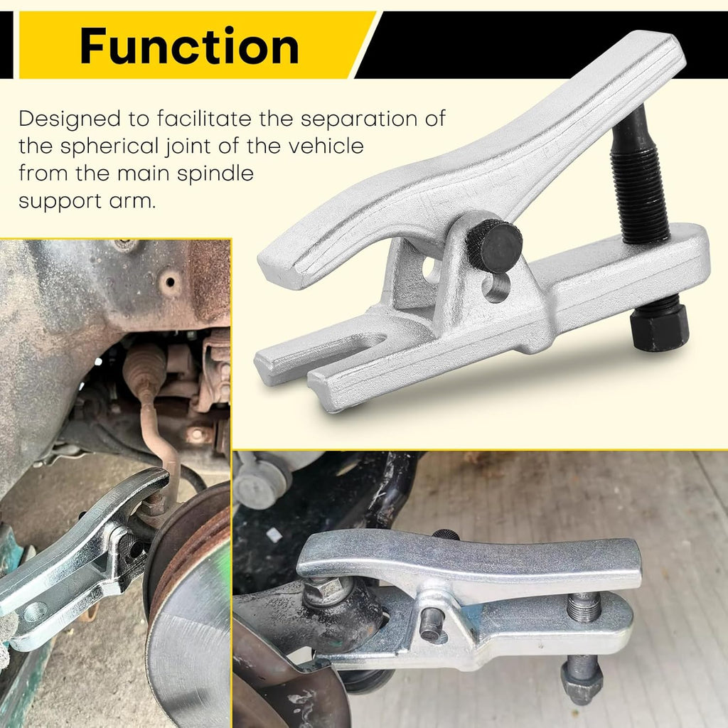 Ball Joint Separator | Adjustable 1-1/8" to 2-1/8" Tie Rod & Swing Arm Removal Tool | Cars, Trucks, ATVs | YATEXAUTO