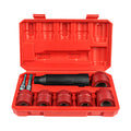 Steelman 8-Piece Automotive Wheel Stud Cleaner Tool Set for Removing Rust and Debris, Includes 1/4-inch Hex to 1/2-inch Square Adapter to Allow for Use with Drills and Pneumatic Tools