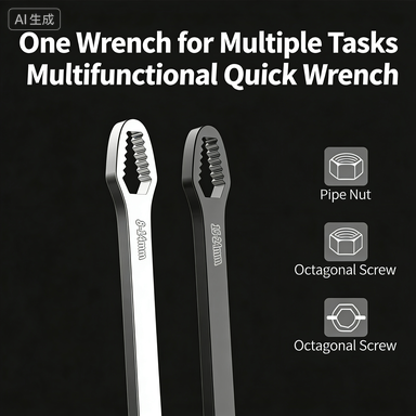 Multifunctional Self-Adjustable Wrench Set | Double-Head Self-Tightening | 3-17mm / 8-24mm | Home & Car Maintenance | YATEXAUTO